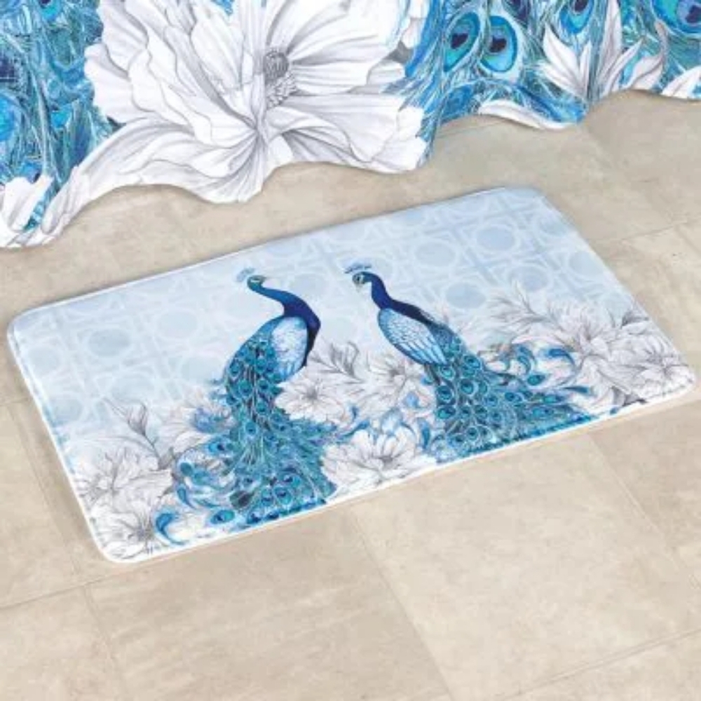 Peacock Bath Rug